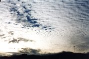 Photograph - The sky from Blue Route shopping centre car park taken on 100  ASA film at 200 shutter speed.